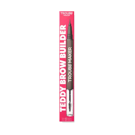 Trouble Maker Teddy Brow 2-In-1 Gel + Brow Pen Dark Brown