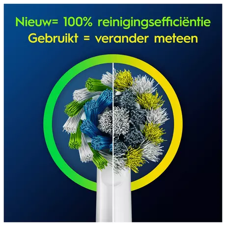 Oral-B Cross Action Opzetborstels Wit 8 Stuks