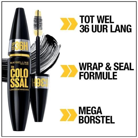 Maybelline New York Colossal up to 36H Waterproof Mascara Zwart
