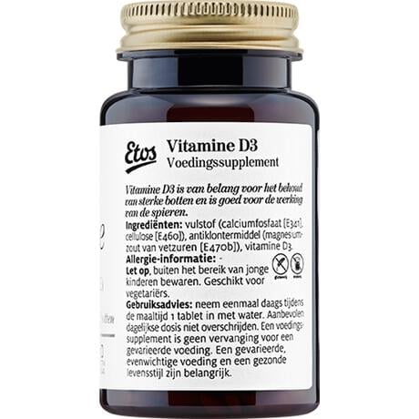 Etos Vitamine D3 10µg 400 IE 300 tabletten