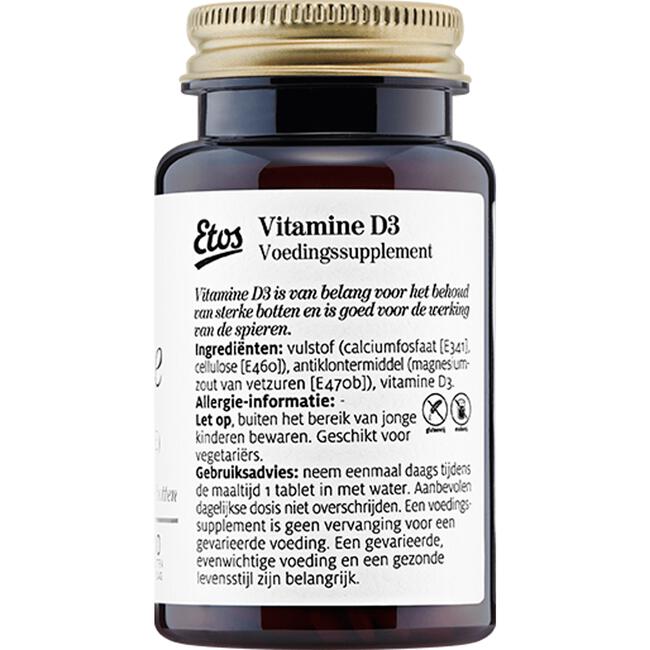 Raak verstrikt prachtig dauw Etos Vitamine D3 10 µg | 400 IE Tabletten 300 tabletten 300 EA | Etos