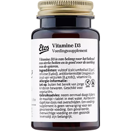 Etos Vitamine D3 10µg 400 IE Tabletten 300 stuks