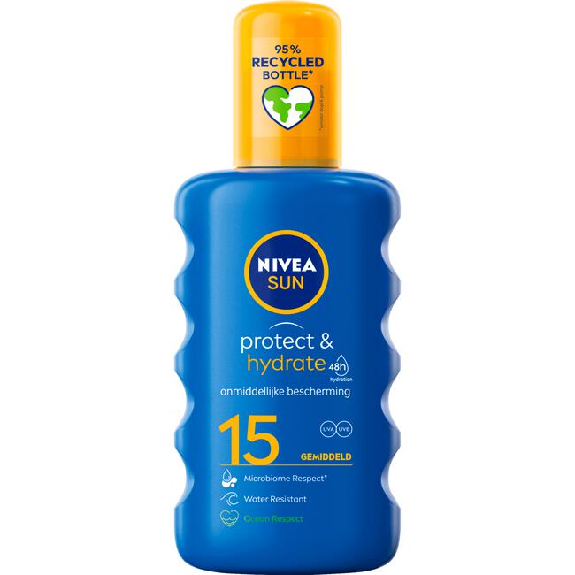 NIVEA SUN Zonnebrand Protect & Hydrate Zonnespray SPF 15 200 ML
