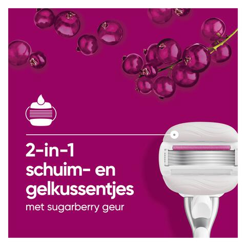 Gillette Venus Comfortglide Sugarberry Scheersysteem 5 Blades + 1 mesje