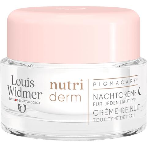 Louis Widmer nutriderm Pigmacare Nachtcrème Zonder Parfum 50 ML