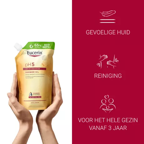 Eucerin pH5 Doucheolie Navulverpakking 400 ML