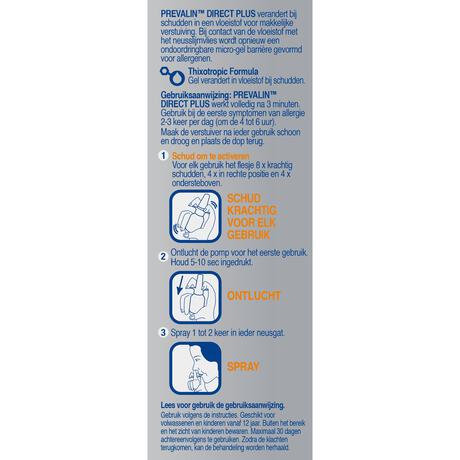 Prevalin Direct Plus Hooikoorts Neusspray 20 ML
