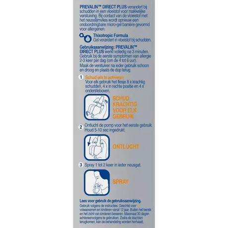 Prevalin Direct Plus Hooikoorts Neusspray 20 ML