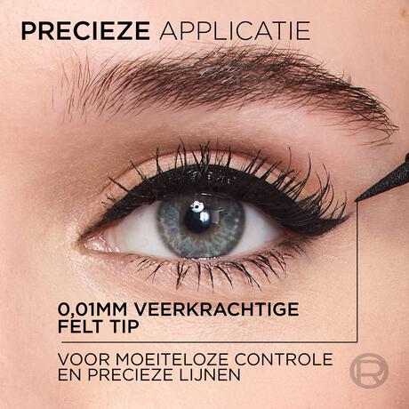 L'Oréal Paris Haute Precision Eyeliner 01 Noir Silk Zwart