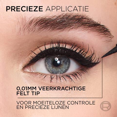 L'Oréal Paris Haute Precision Eyeliner 01 Noir Silk Zwart