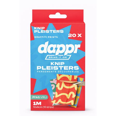 Dappr Graffiti Knippleisters 10x1 meter