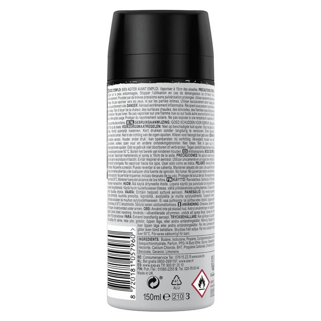 Axe Black Anti-Transpirant Deodorant Spray 150 ML