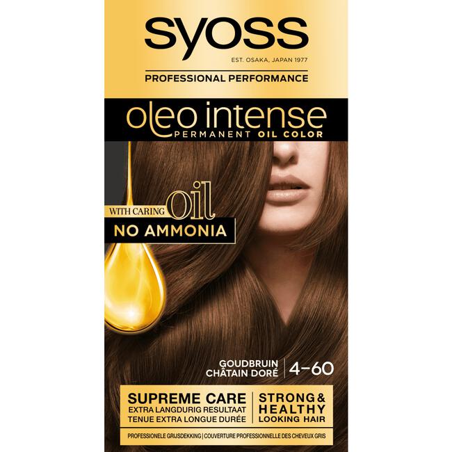 Syoss Oleo Intense 4-60 Goudbruin Haarverf