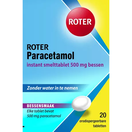 Roter Paracetamol 500 MG Smelttabletten 20 stuks