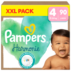 Pampers Harmonie XXL Pack Luiers Maat 4 9-14 KG 90 stuks
