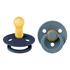 BIBS Fopspeen Two Pack Natuurlijk Rubber Deep Space /Petrol Maat 2