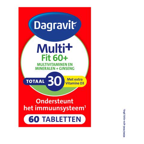 Dagravit Vitaal 60+ Totaal 30 Xtra 60 tabletten