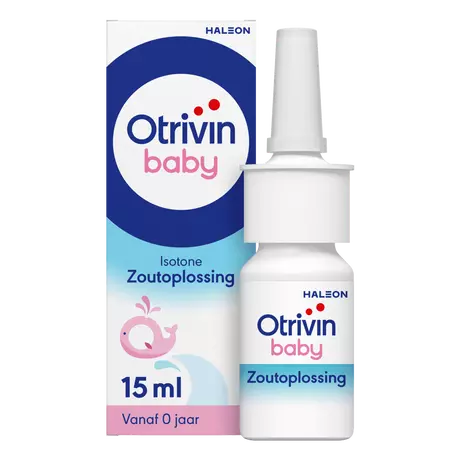 Otrivin Baby Zoutoplossing Neusspray bij een Verstopte Neus 15 ML