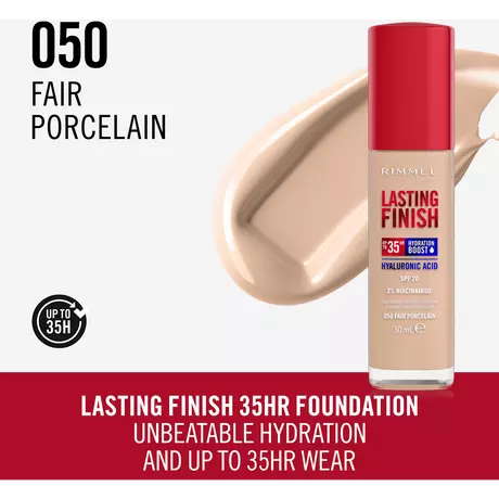 Rimmel London Lasting Finish 35Hr Foundation 050 Fair Porcelain