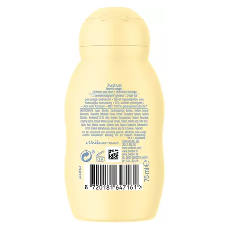 Zwitsal Baby Zeepvrije Wasgel Mini 75 ML