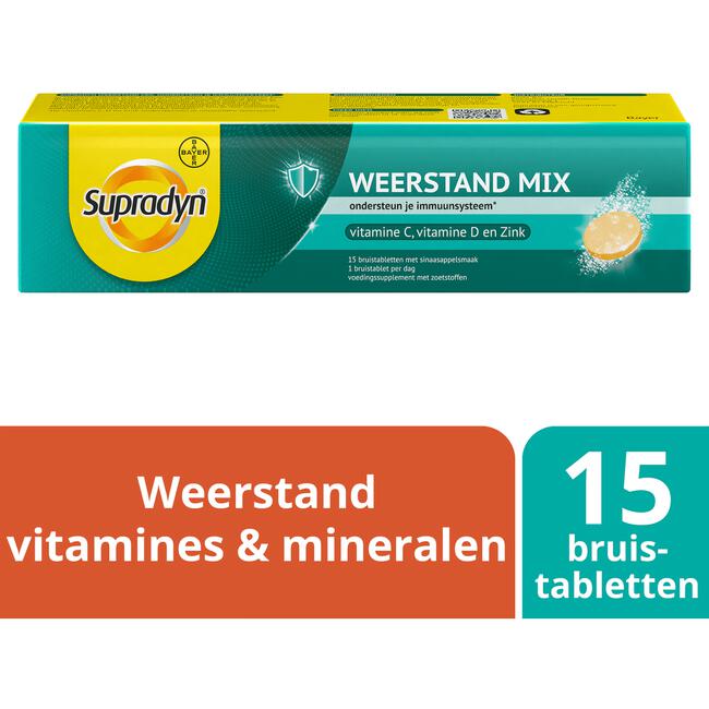 Supradyn Weerstand Mix Ondersteunt Je Weerstand* 15 Bruistabletten