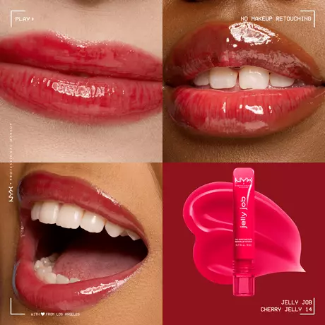NYX Professional Makeup Jelly Job Lipgloss 14 Cherry Jelly Rood