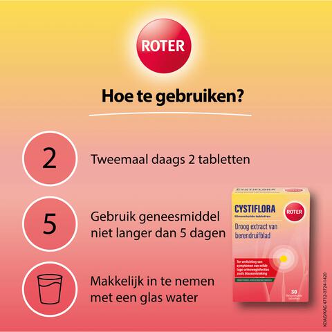Roter Cystiflora 30 tabletten