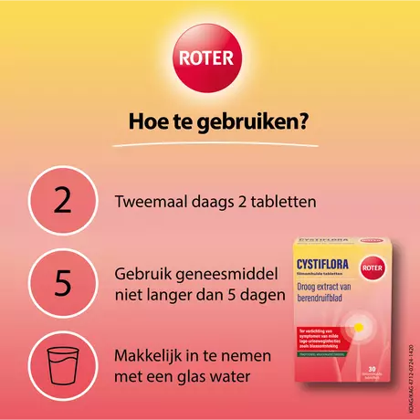 Roter Cystiflora Tabletten 30 stuks