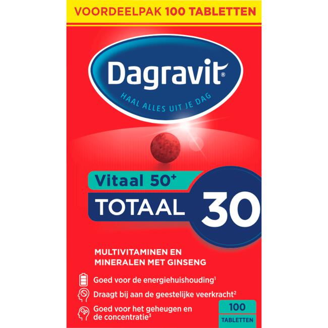 Dagravit Vitaal 50+ 100 tabletten