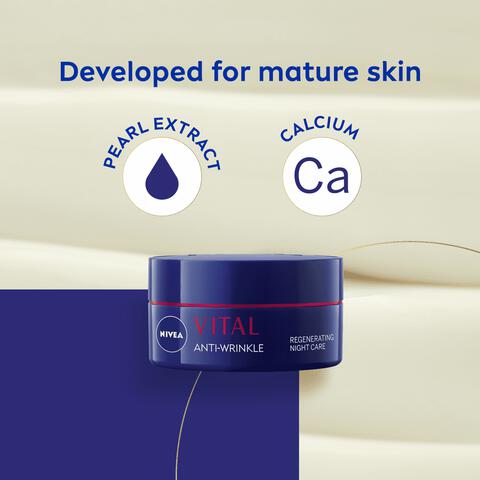 NIVEA Vital Herstellende Nachtcrème Oudere Huid 50 ML