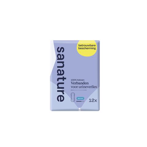 Sanature Pro Vivo 100% Katoenen Incontinentieverband Normaal 12 stuks