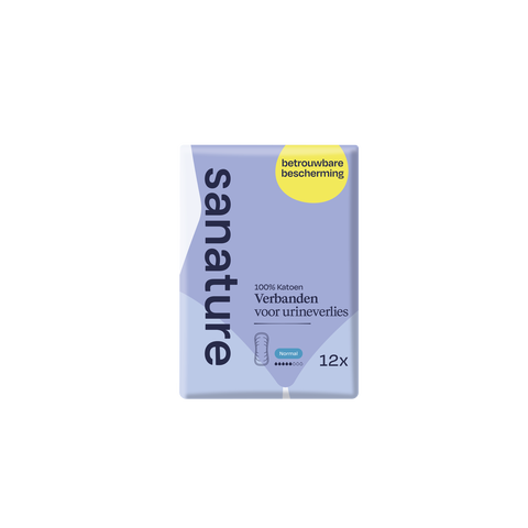 Sanature Pro Vivo 100% Katoenen Incontinentieverband Normaal 12 - 12 stuks