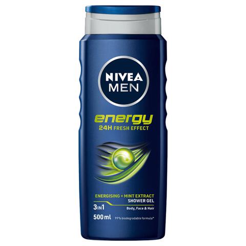 NIVEA MEN Energy 3-in-1 Douchegel 500 ML