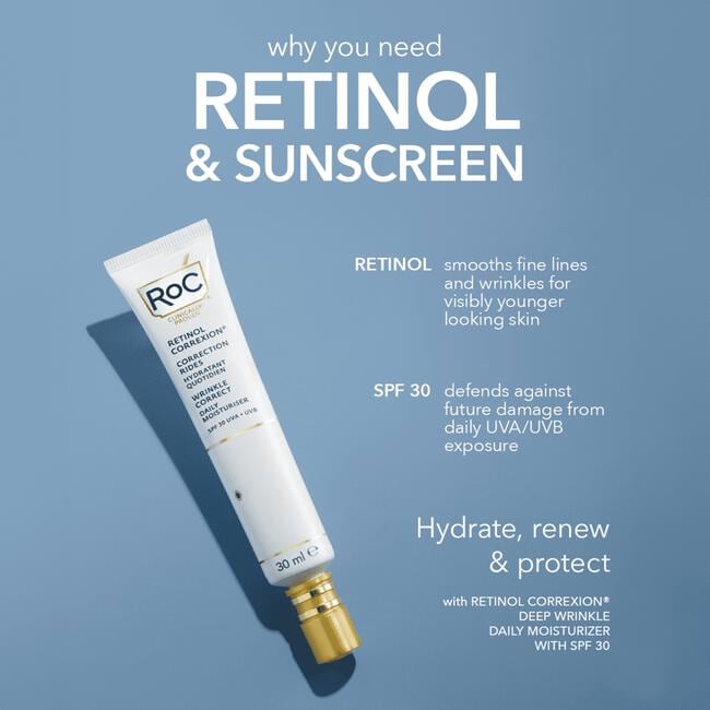 Roc Retinol Correxion Wrinkle Correct Moisturizer SPF30 30 ML