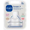 MAM Flesspeen Maat X&nbsp;6+ Maanden 2 stuks