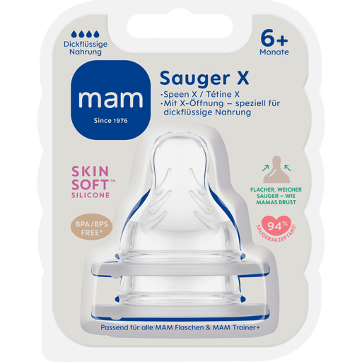 MAM Flesspeen Maat X 6+ Maanden 2 stuks