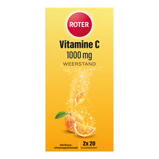 Roter Vitamine C Bruis 1000 mg Abrikoos-Sinaasappel 40 bruistabletten