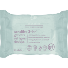 Etos Sensitive 3-in 1 Face Cleansing Wipes 25 stuks