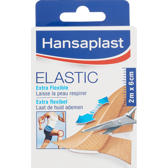 Hansaplast Elastic Pleisterstrips 2 M x 6 CM