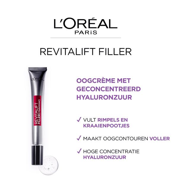 L'Oréal Paris Revitalift Filler Hyaluronzuur Oogcrème 15 ML