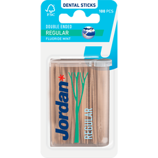 Jordan Dental Stick Double Ended Regular 100 Stuks