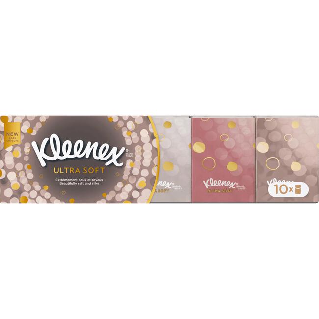 Kleenex Ultrasoft Mini Zakdoekjes 10 pakjes