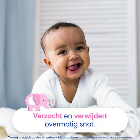 OtriCare Baby Monodose Zoutoplossing bij een Verstopte Neus 18 x 5 ML