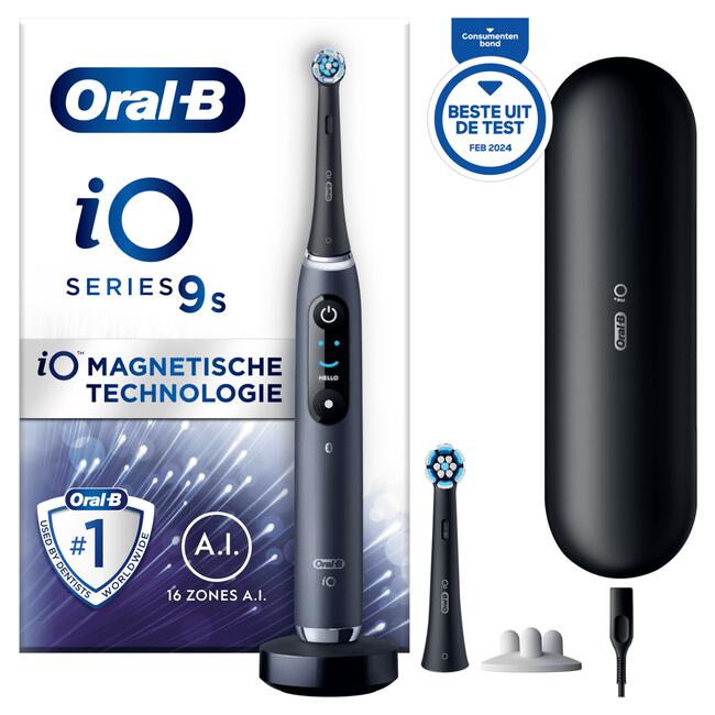 Oral-B iO 9S Zwart Elektrische Tandenborstel By Braun