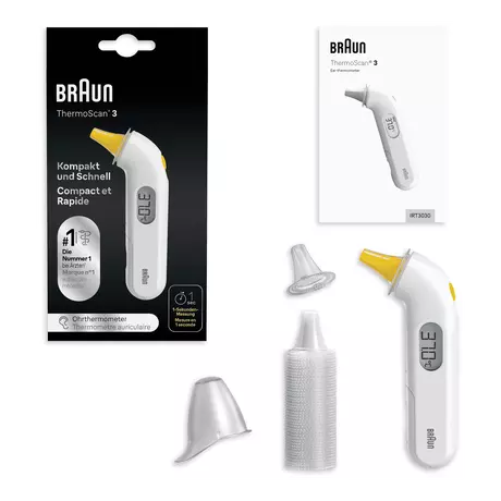 Braun ThermoScan 3 Oorthermometer High Speed IRT3030