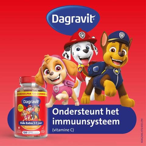 Dagravit Kids Xtra 3-5 jaar 120 gummies