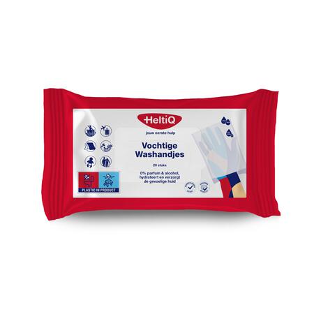 HeltiQ Vochtige Washandjes 20 stuks