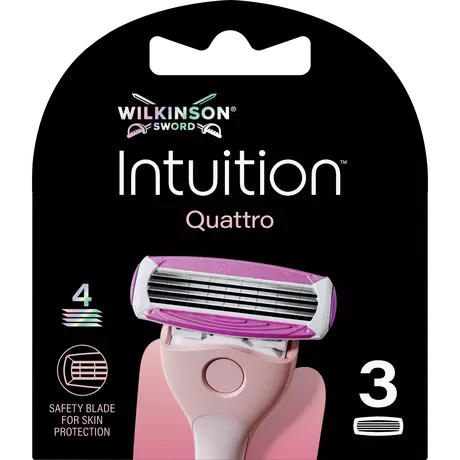 Wilkinson Sword Intuition Quattro for Women Navulmesjes 3 stuks