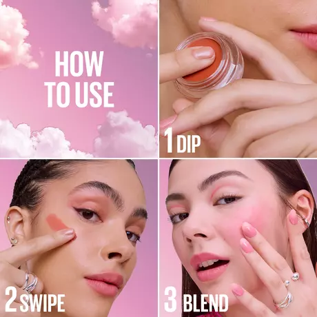 Maybelline New York Cloud Topia Blush Cream Cheek & Lip Mousse 07 Moonlit Rose Roze