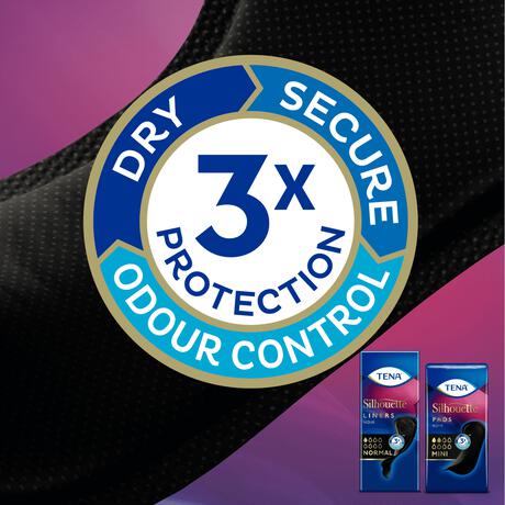 TENA Silhouette Noir Mini Verbanden 18 stuks